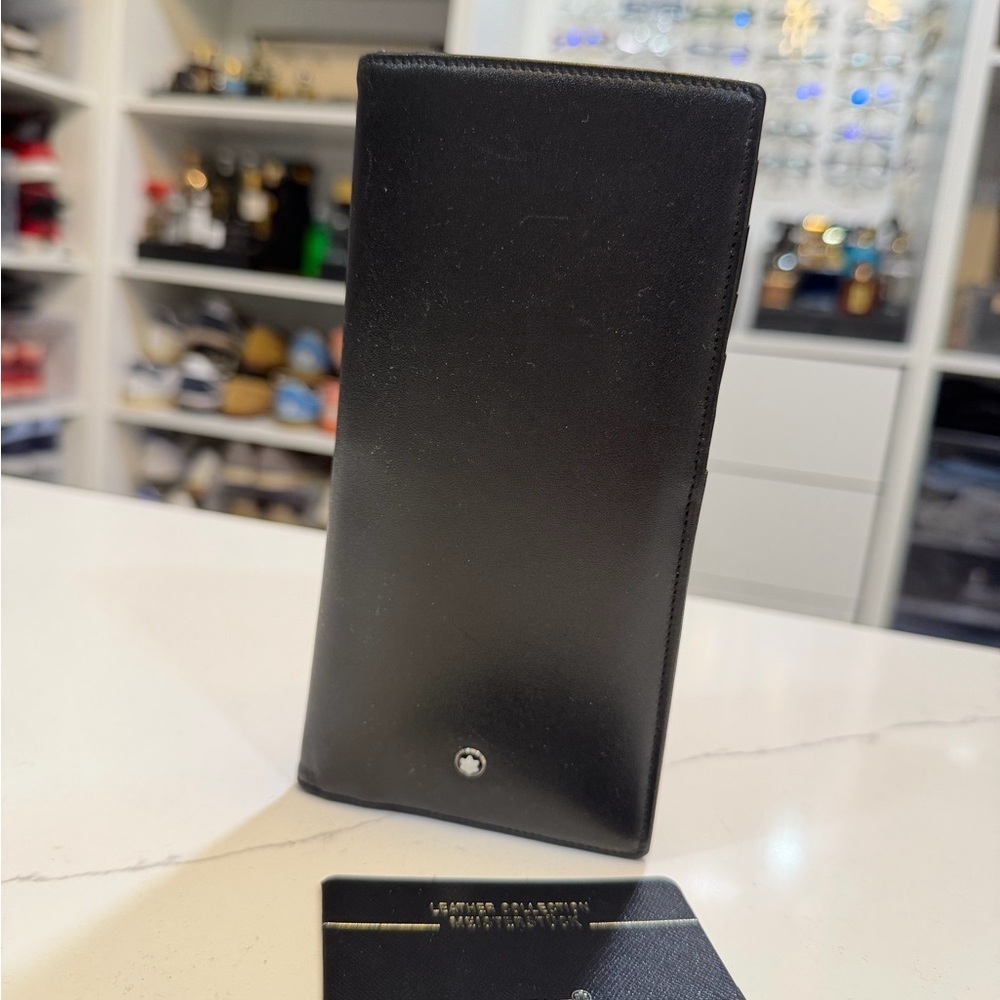 Montblanc - Black Leather bifold Wallet